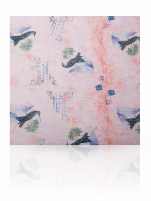 Палантин Женский W-VINTAGE.BIRD/LILAC